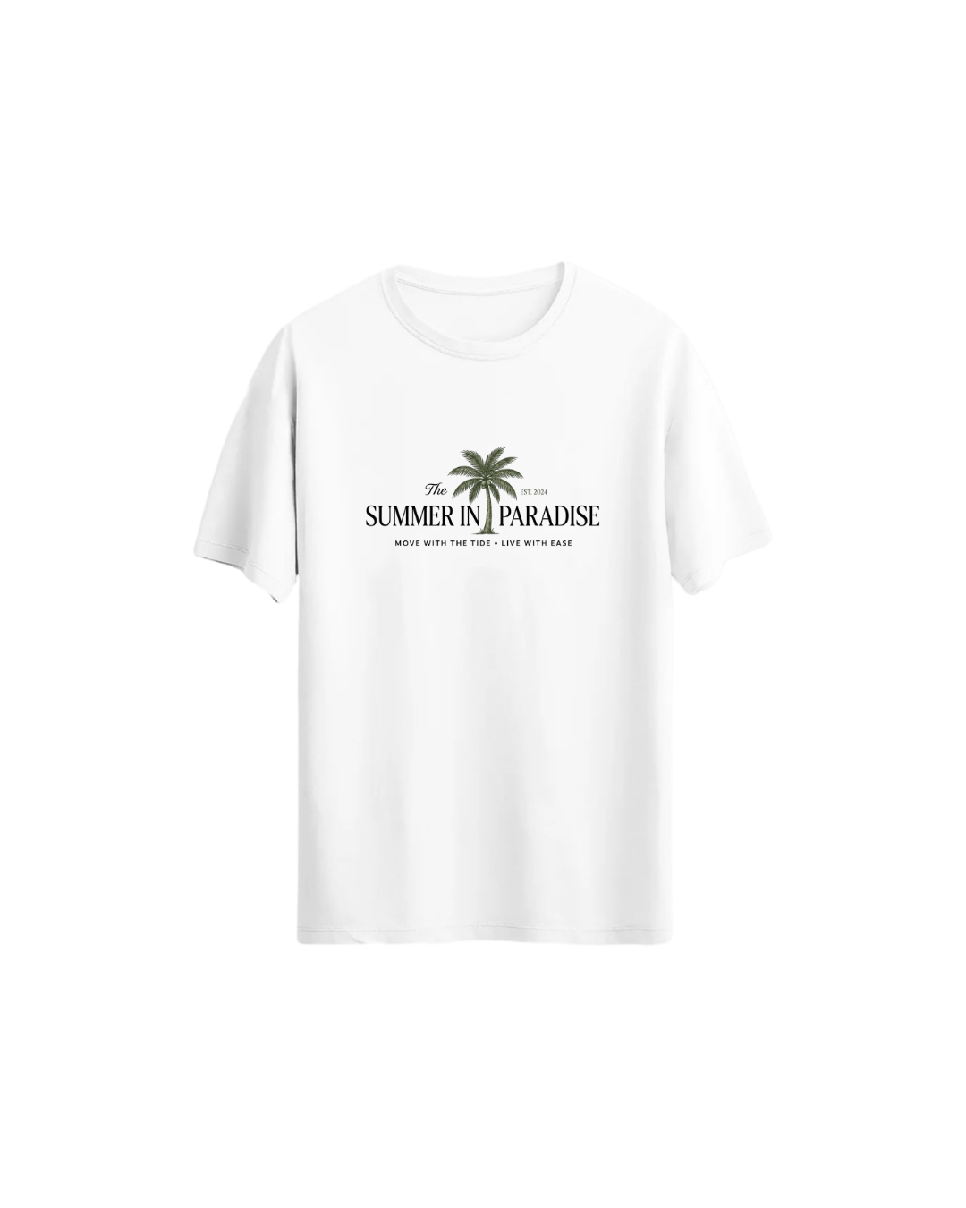Cennette Yaz Yazılı Tişört - Summer in Paradise Regular Tshirt